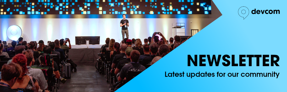 devcom_NL_Header_2025 Header banner for the devcom newsletter